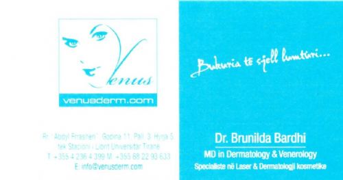 Klinika Dermatologike Venus<div>&nbsp;Vizita,Trajtime me Laser & Dermatologji Kozmetike</div>